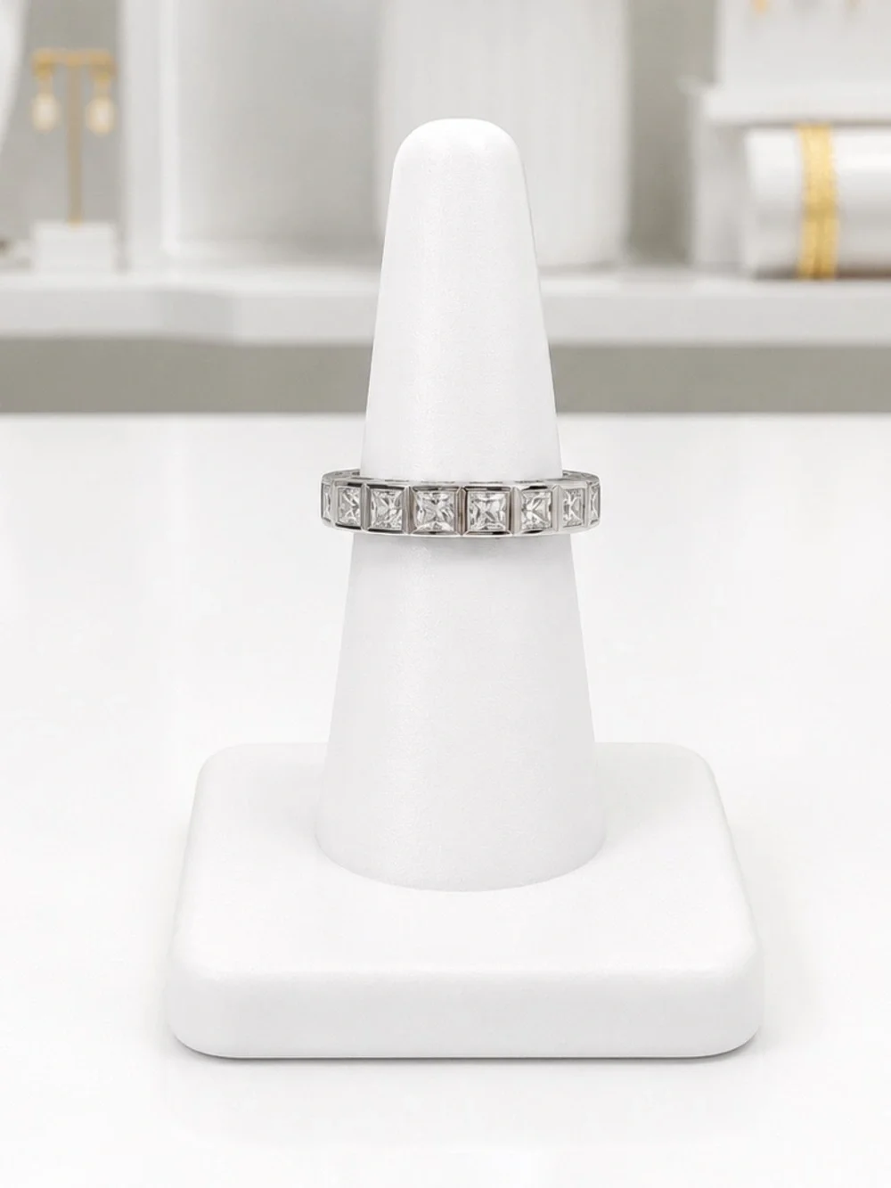 Moissanite 2.64 CTW 925 Sterling Silver Ring size 7